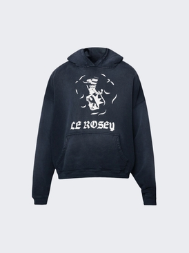 Le Rosey Hoodie Faded Navy and White