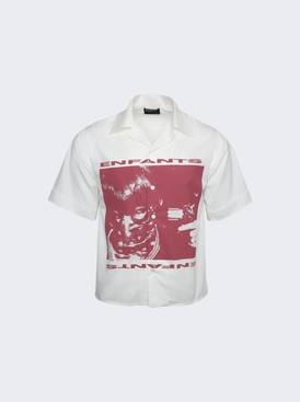 Girl/Gun Chemise Shirt White and Red