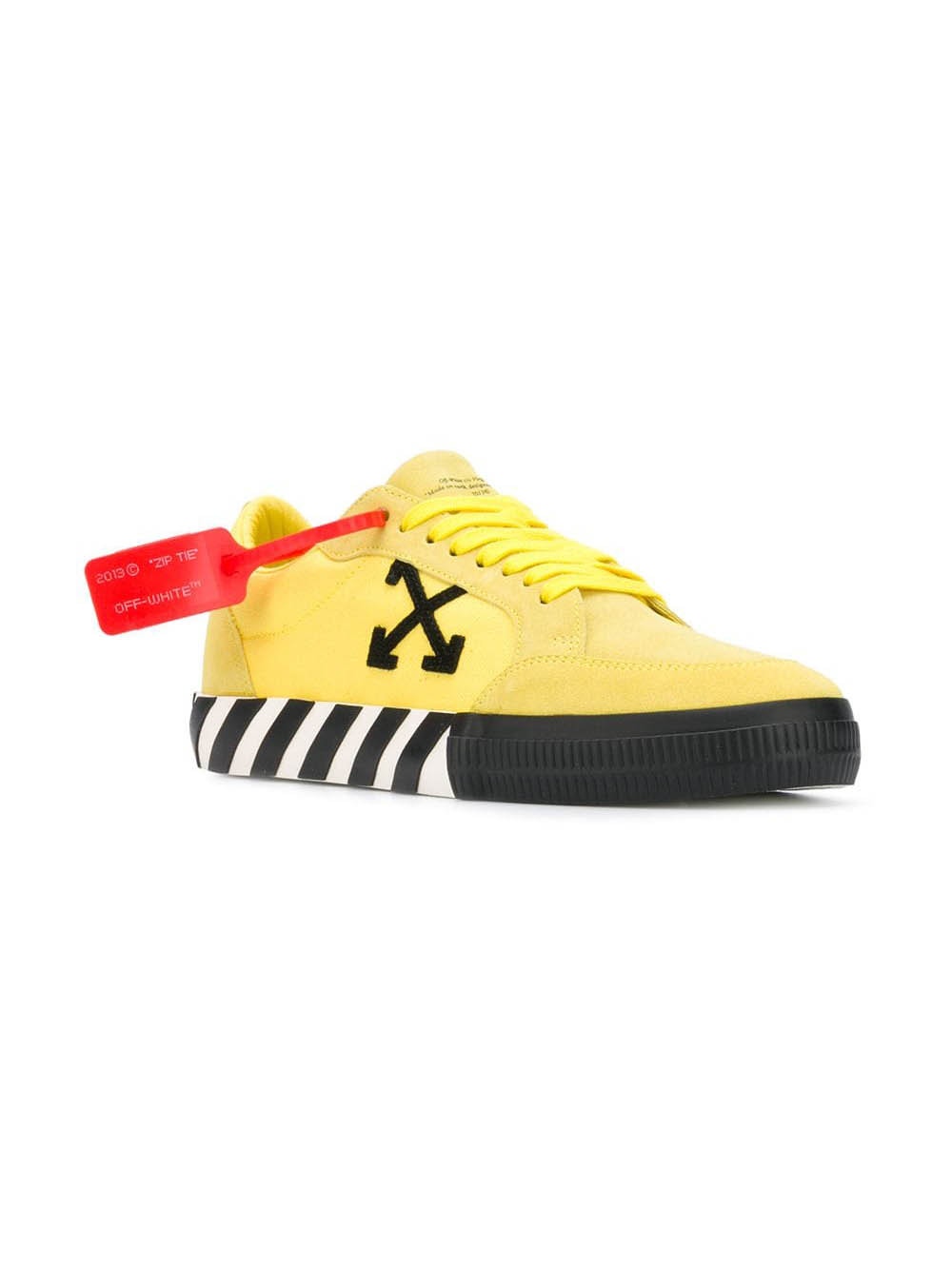 Low Vulcanized Sneakers Yellow Black