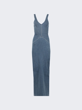 TANK GOWN WITH SIDE DRAPE Marbled Indigo