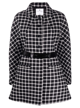 Vichy heritage coat black and white