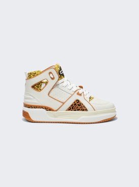 Basketball Courtside High-Top Sneakers Leopard