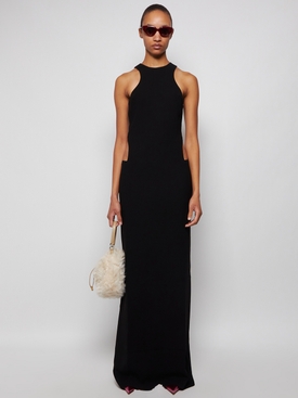 HALTER NECK DRESS WITH BACK CUTOUTS Black secondary image