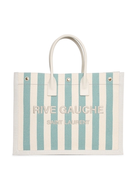 Rive Gauche Bag Tote Green and Ivory
