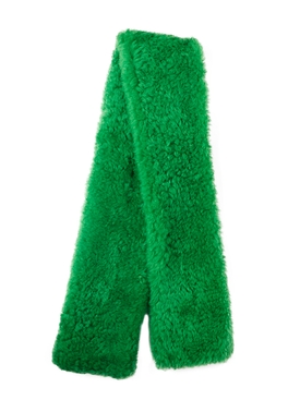 Teddy Shearling scarf PARAKEET GREEN