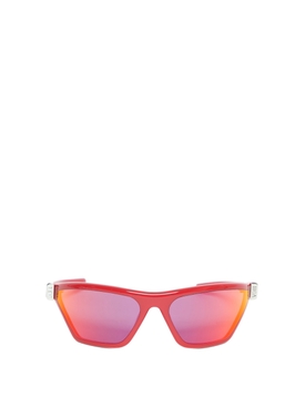 X Hood By Air Antagonist Sunglasses Red
