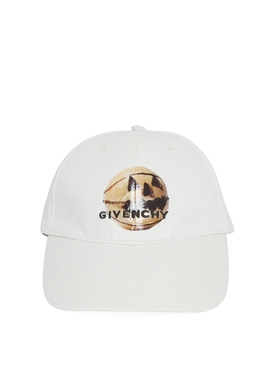 CURVED CAP WITH EMBROIDERED LOGO Ivory Multicolor