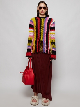KNIT FRINGE SWEATER Multicolor secondary image