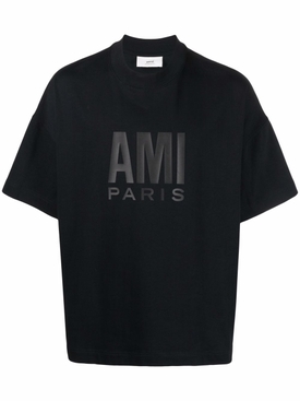 AMI PARIS OVERSIZE T-SHIRT BLACK