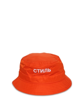 CTNMB Logo Bucket Hat Orange and White