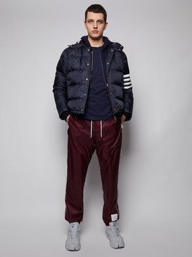 4-Bar Striped Puffer bomber jacket, NAVY secondary image