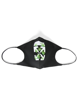 Weed arrow simple mask Black and Green