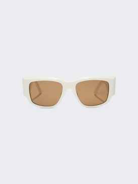 Laguna Sunglasses White and Brown Lenses