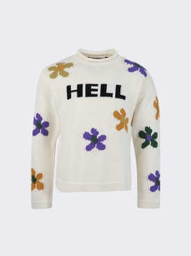 HELL'S FLOWERS SWEATER Off White