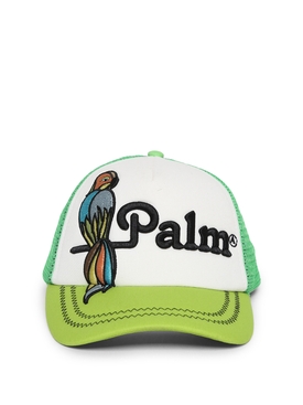 Parrot cap Green White and Black