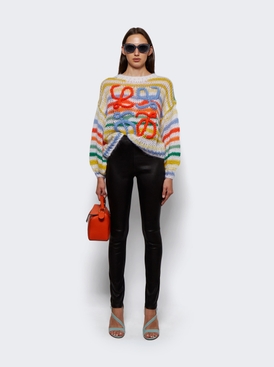 STRIPE MOHAIR SWEATER White Multicolor secondary image