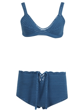 Crochet knit bikini set