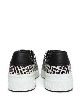 B Court Washed Monogram Sneaker Black and White secondary image